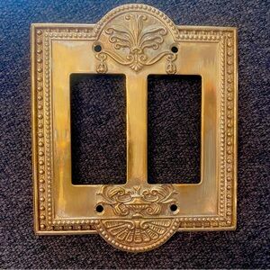 Brass light switch cover